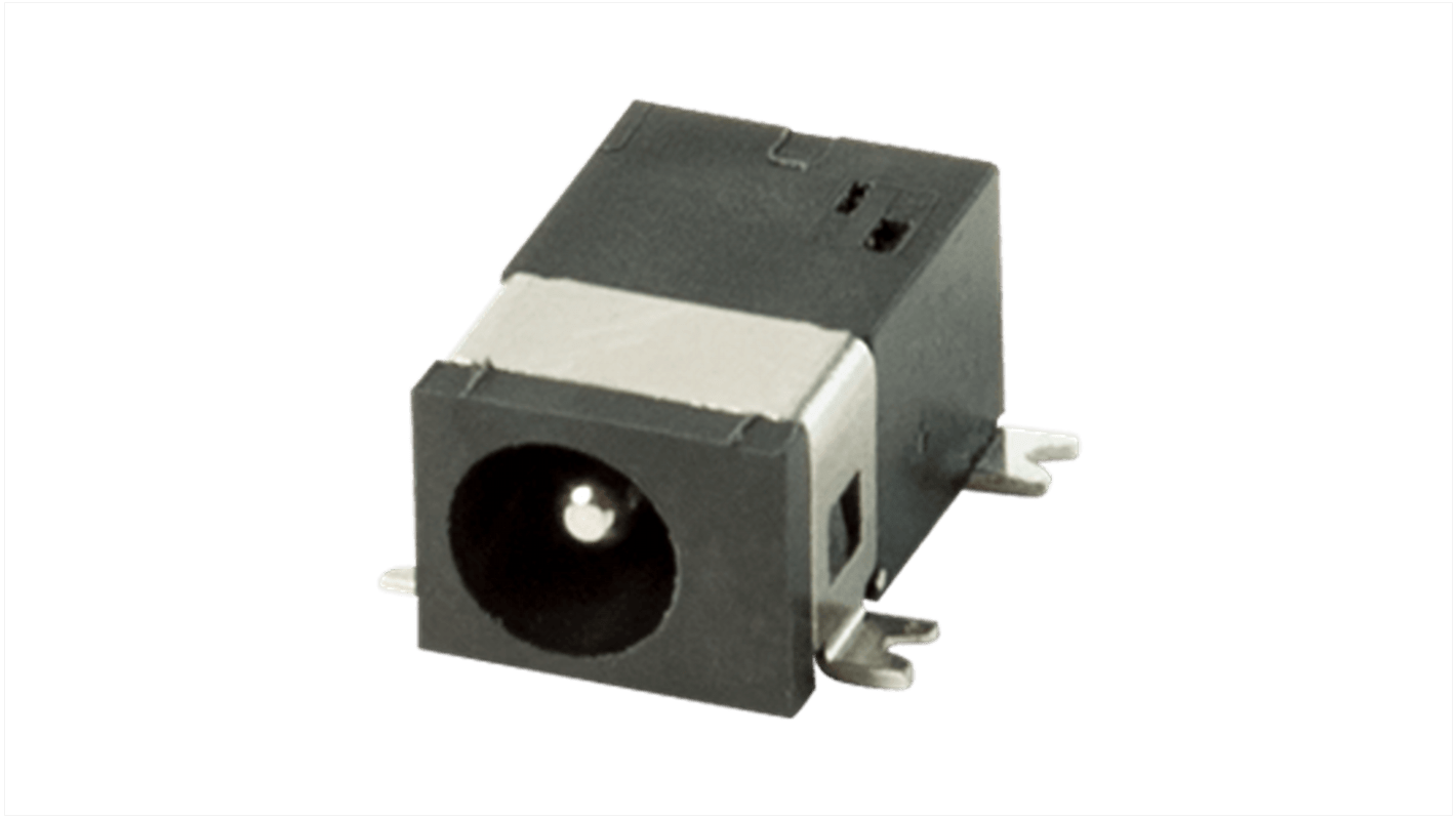 power jack, 1.3 x 3.4 mm, rt, SMT, 1 swi