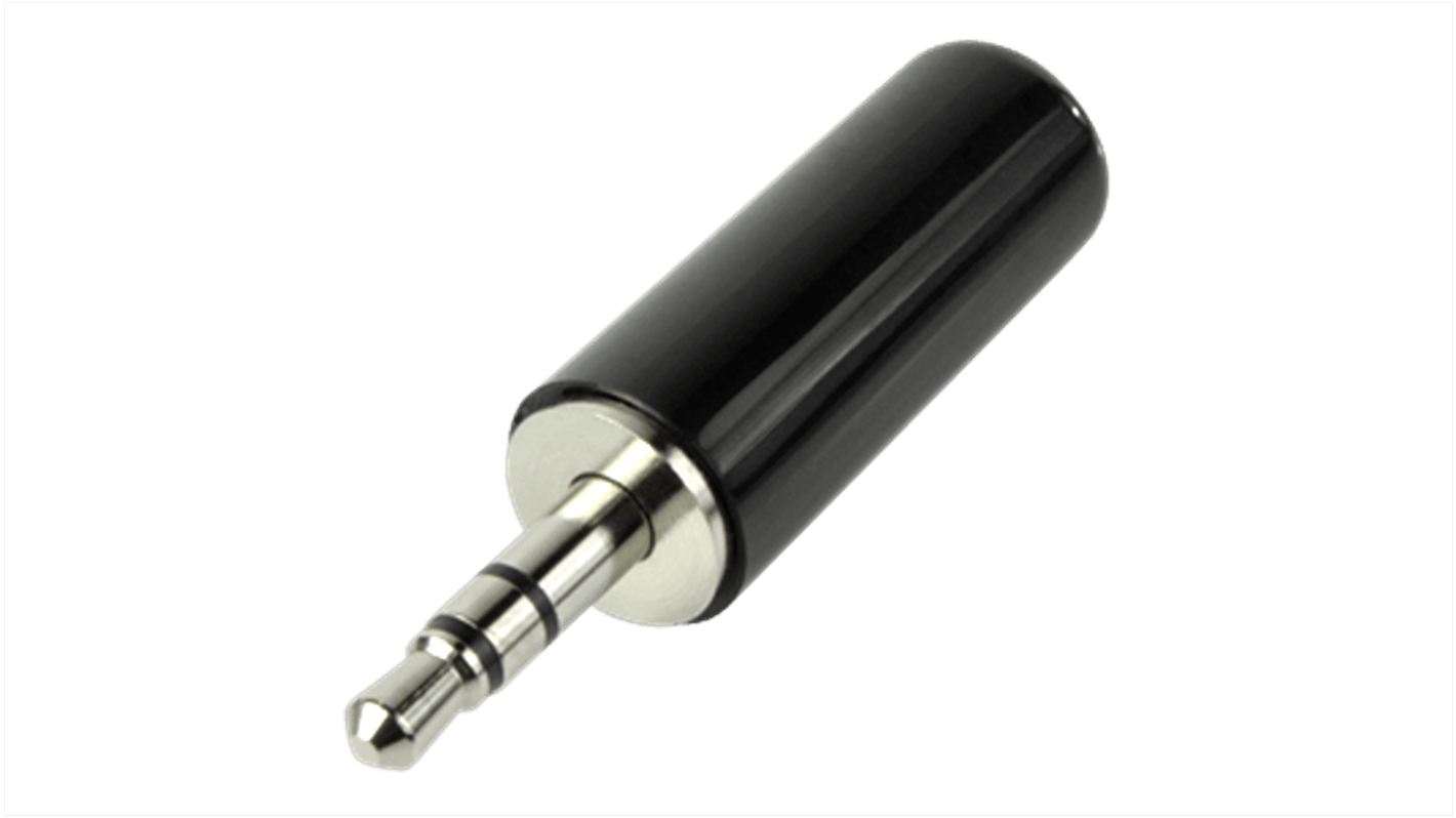 audio plug, 3.5 mm, straight, 3 conducto