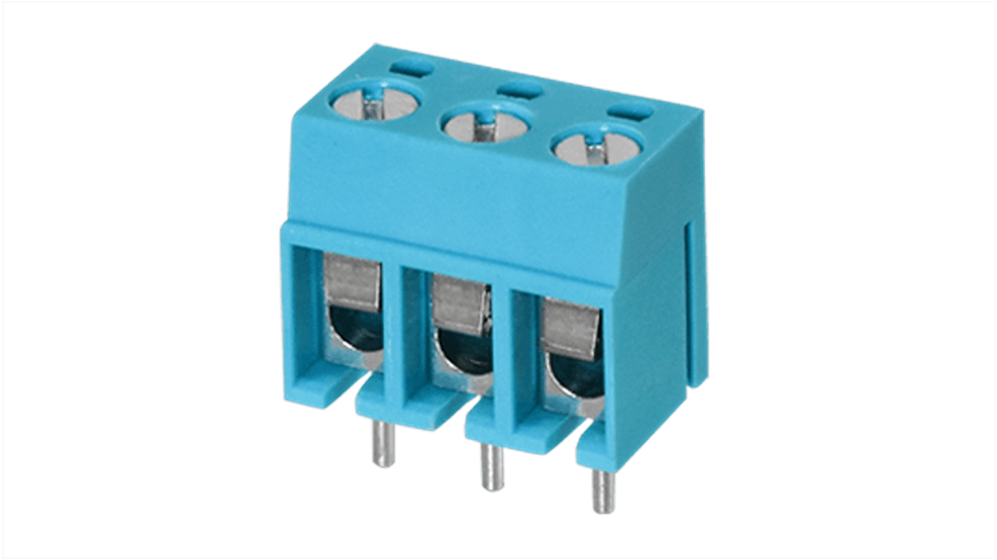 Morsettiera per circuito stampato CUI Devices a 2 vie, passo 5mm, Montaggio a vite