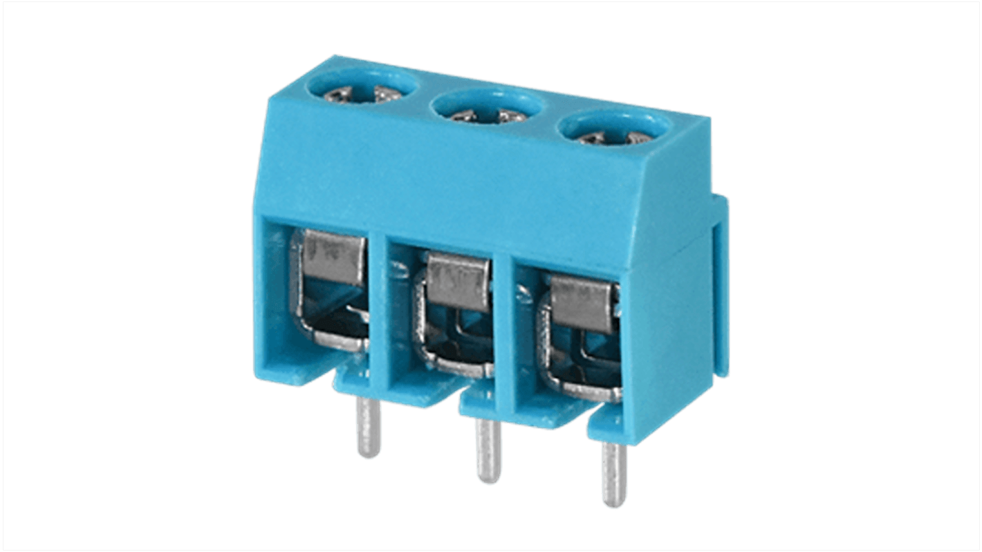 Terminal block, screw type, 5.00 , horiz