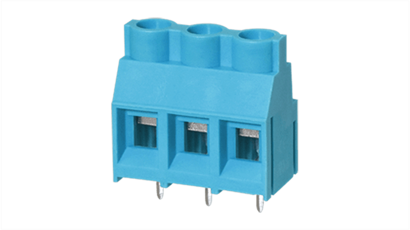 Terminal block, screw type, 7.62 , horiz