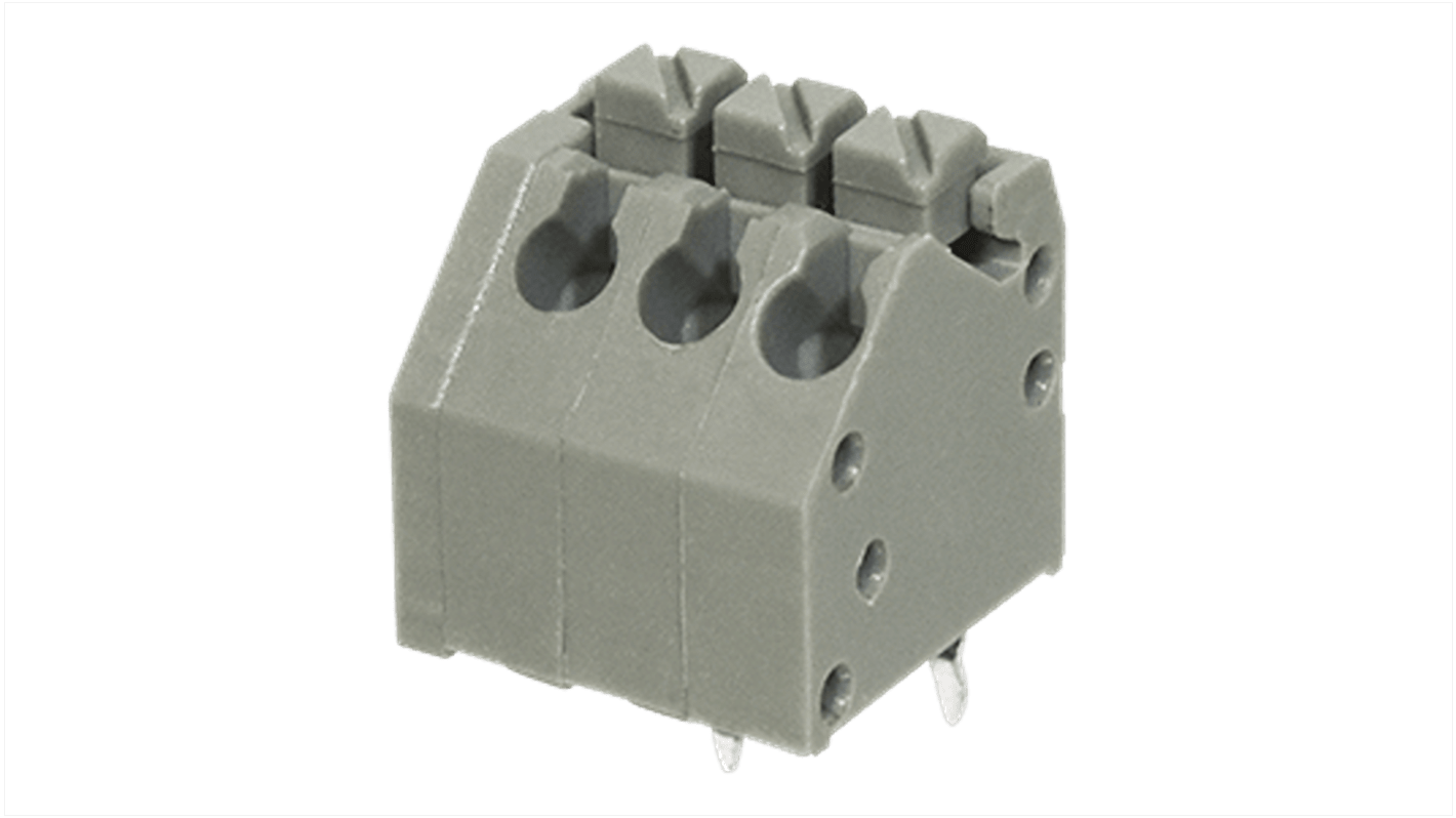 Terminal block, screwless, 3.50, 45°, 14