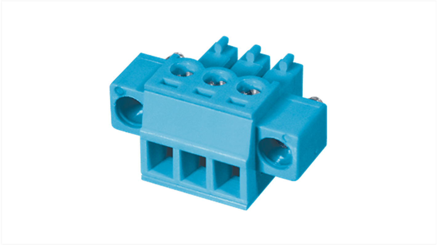 CUI Devices 3.81mm Pitch 4 Way Pluggable Terminal Block, Plug, Screw Mount