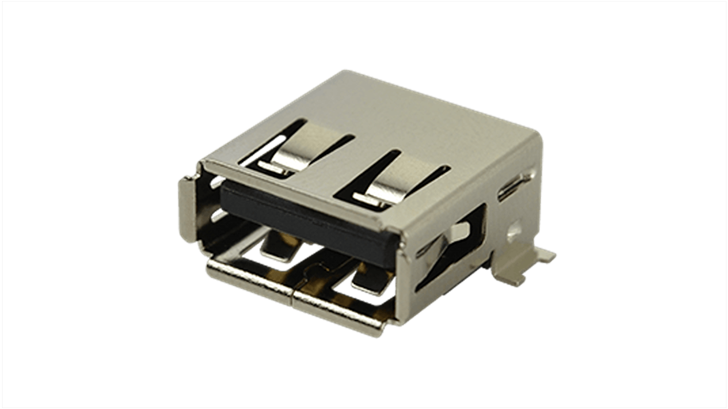 CUI Devices Horizontal, SMT Type Standard A Type 2 USB Connector