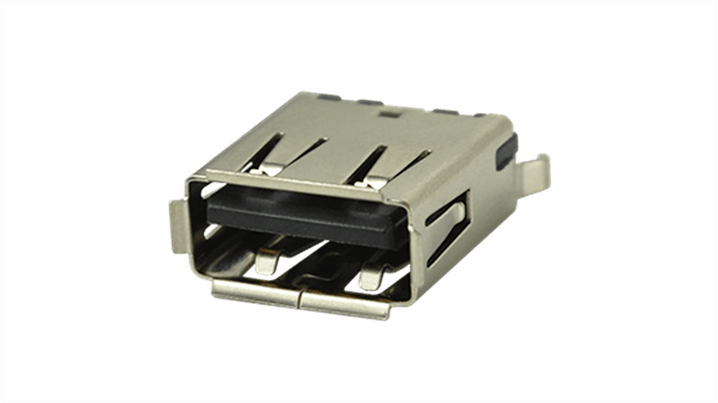 USB jack 2.0, standard A type, 4 pin, ve