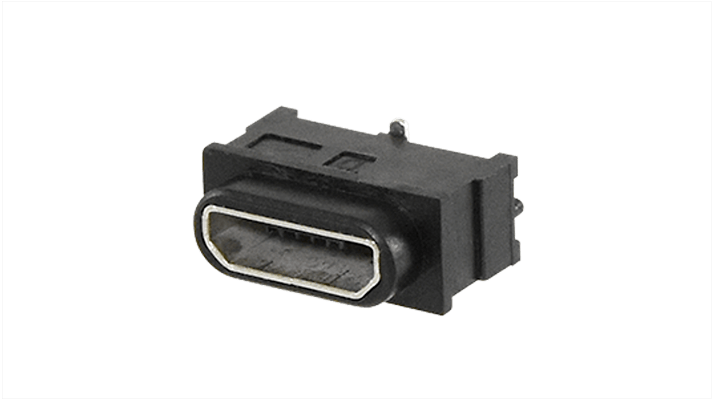 Conector USB CUI Devices UJ2-MIBV-4-SMT-TR-67, Horizontal IP67, Montaje ...