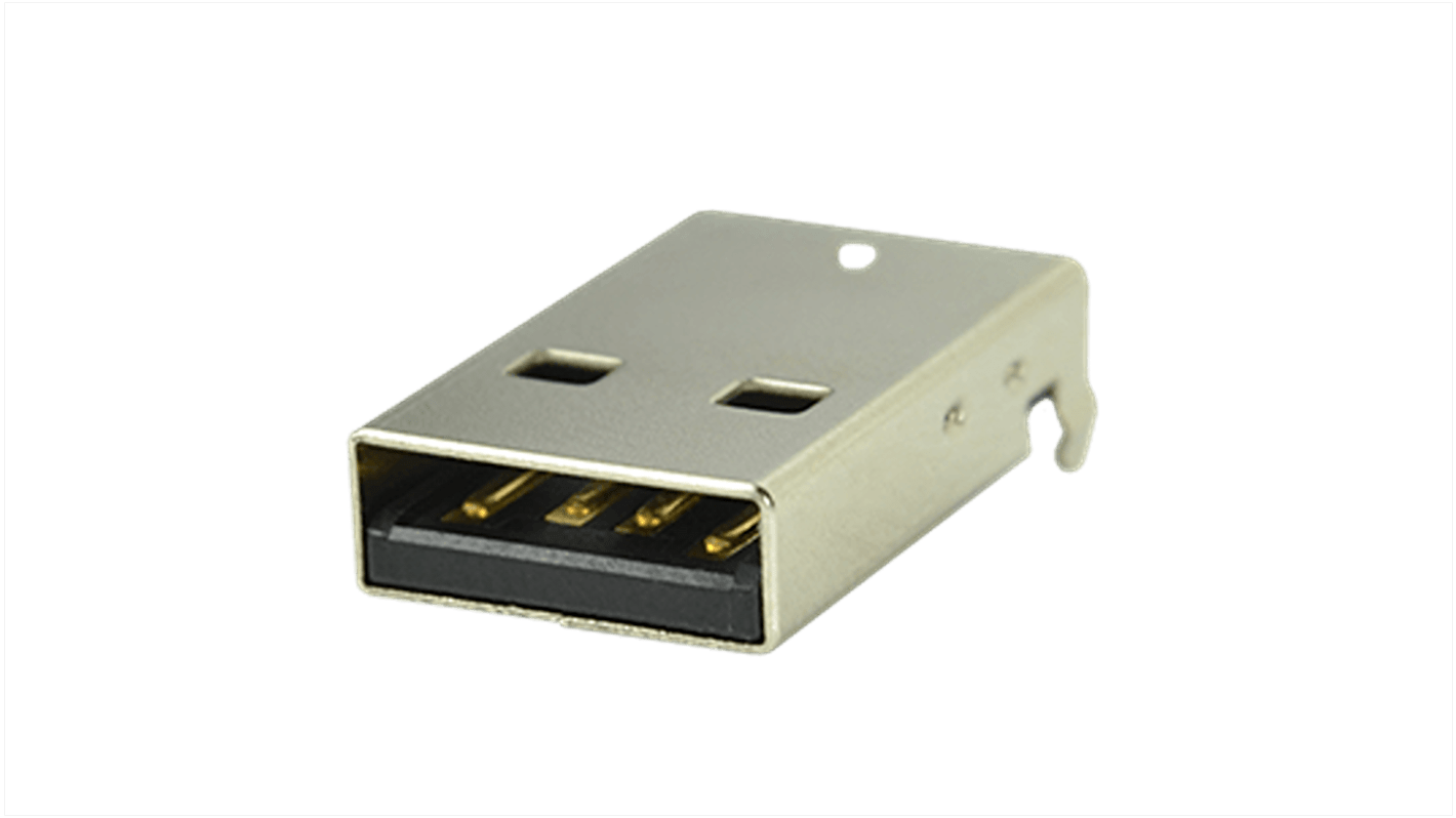 CUI Devices Horizontal, Through Hole Type Standard A Type 2 USB Connector