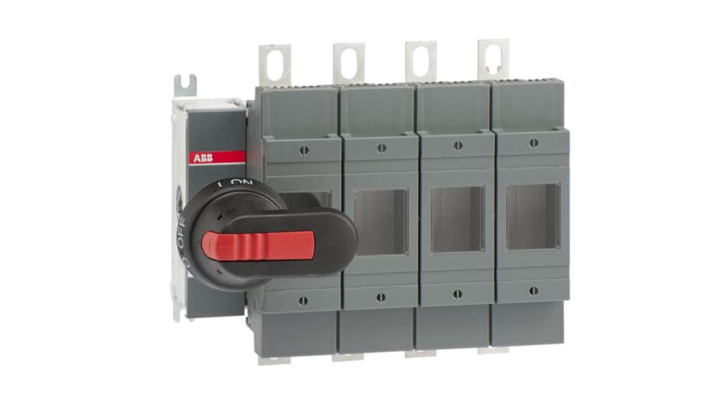 ABB Fuse Switch Disconnector, 4 Pole, 200A Max Current, 200A Fuse Current