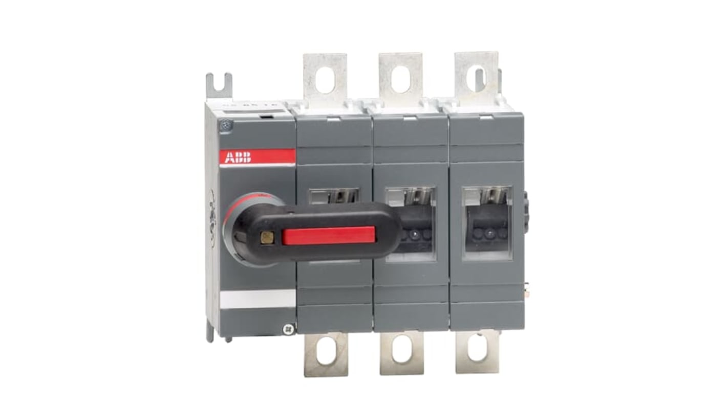 Interruptor seccionador con fusible ABB Bastidor cerrado, 250A, 3 250A Interruptores-seccionadores ac - Manual 1SCA