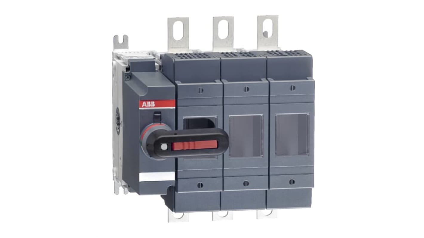 Interruptor seccionador con fusible ABB Bastidor cerrado, 200A, 3, Fusible B1-B2 200A OS 1SCA02