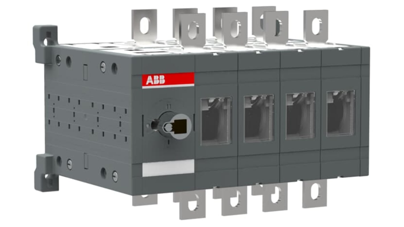 Interruptor seccionador ABB Bastidor cerrado, 315A, 4 315A Interruptores de transferencia manual 1SCA02