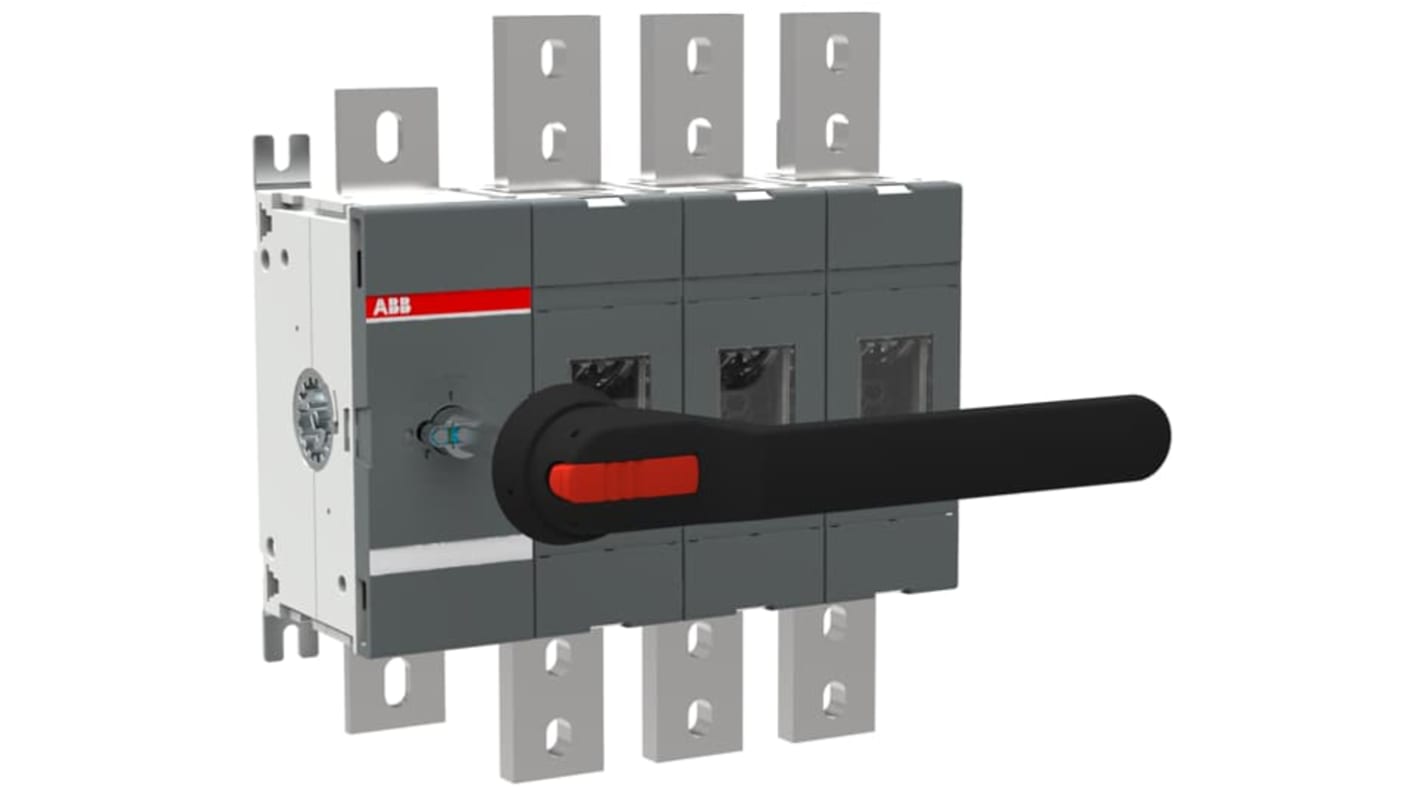 Interruptor seccionador ABB Bastidor cerrado, 1600A, 4 1.6kA Interruptores-separadores ac - Manual 1SCA02