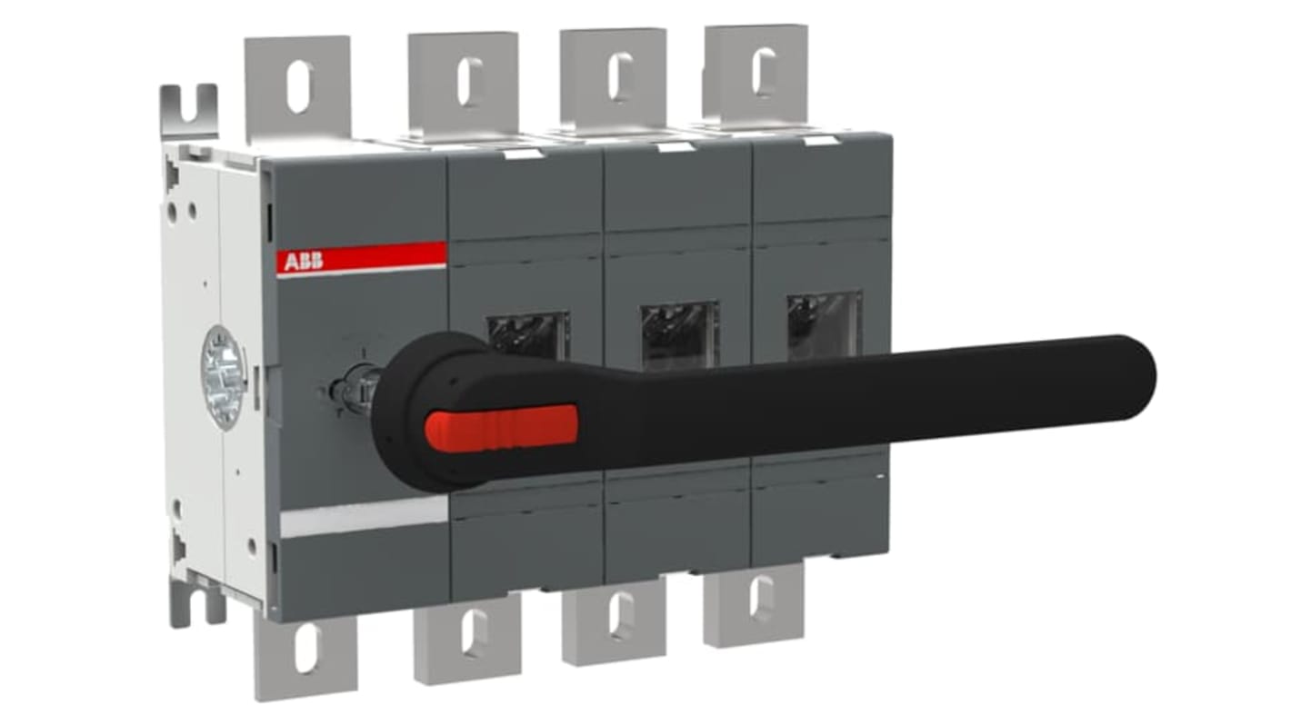 Interruptor seccionador ABB Bastidor cerrado, 1.250A, 4 1250A Interruptores-separadores ac - Manual 1SCA02