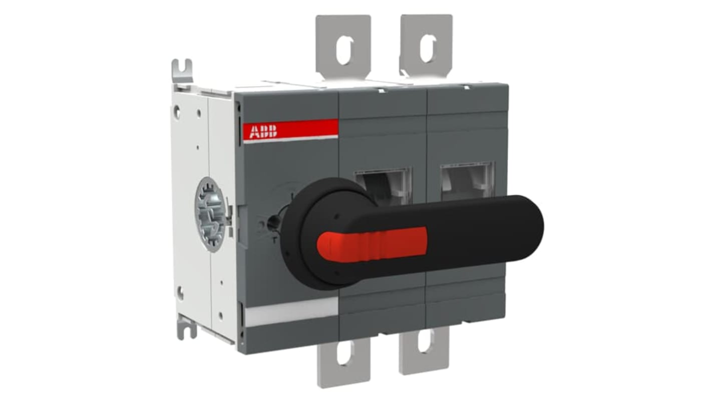 Interruptor seccionador ABB Bastidor cerrado, 630A, 2 630A Interruptores-separadores ac - Manual 1SCA02