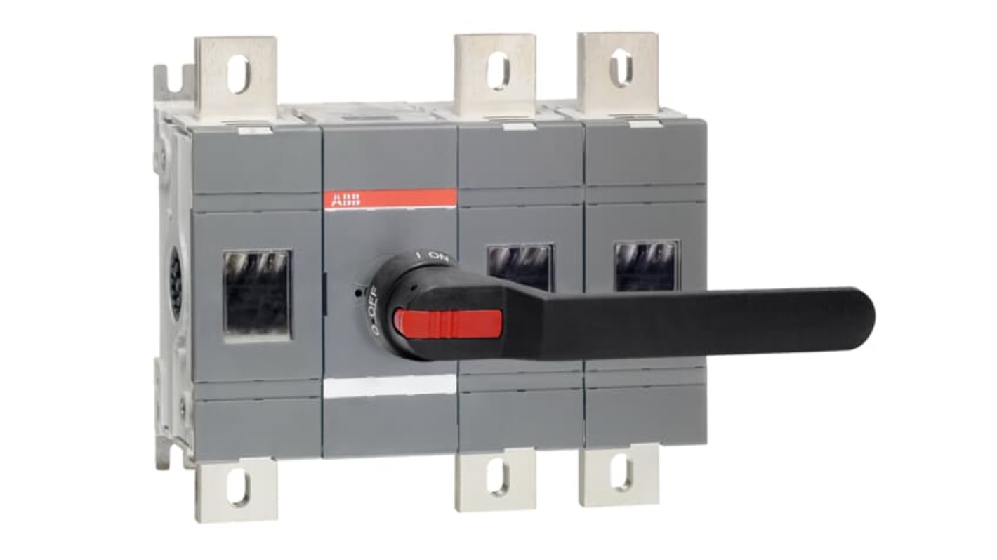 Interruptor seccionador ABB Bastidor cerrado, 1.250A, 3 1250A Interruptores-separadores ac - Manual 1SCA02