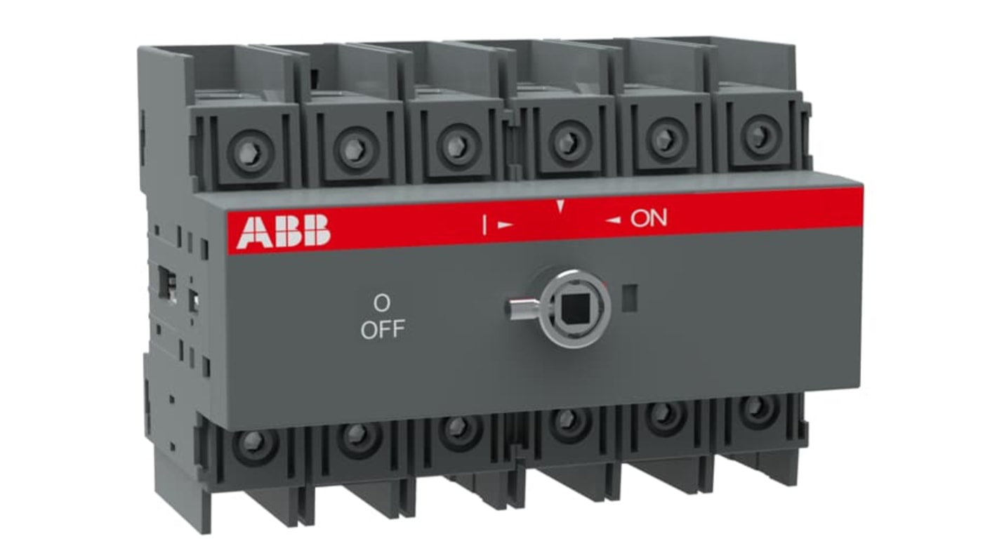 ABB Switch Disconnector, 6 Pole, 115A Max Current, 100A Fuse Current