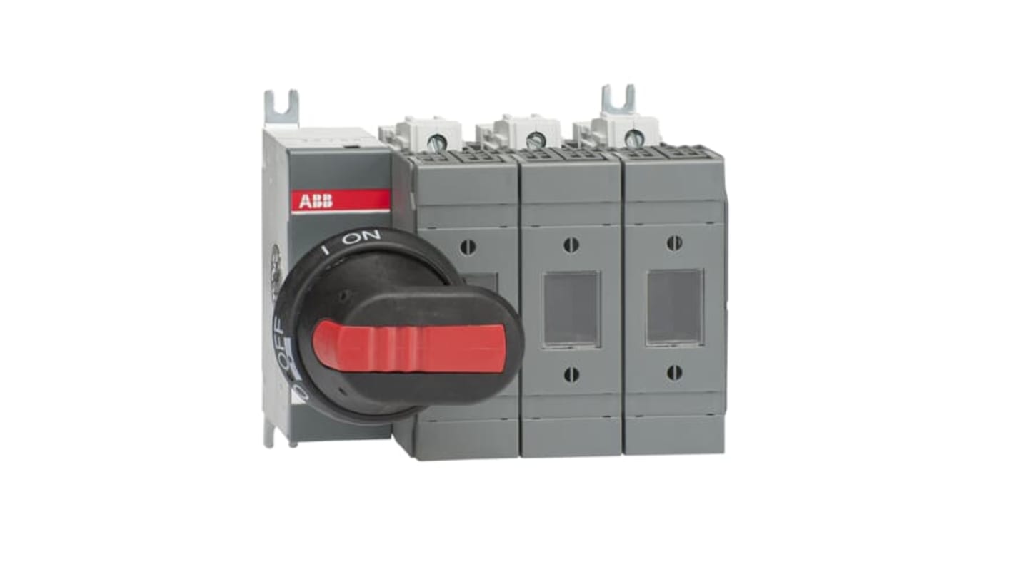 Interruptor seccionador con fusible ABB Bastidor cerrado, 63A, 3 60A OS 1SCA11