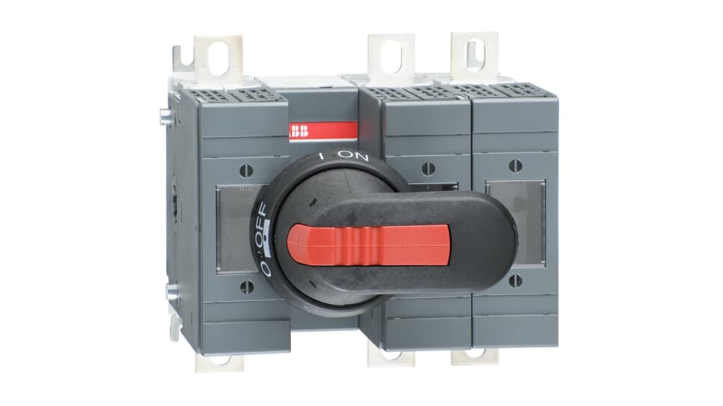 Interruptor seccionador con fusible ABB Bastidor cerrado, 160A, 3, Fusible NH00, NH000 160A OS 1SCA11