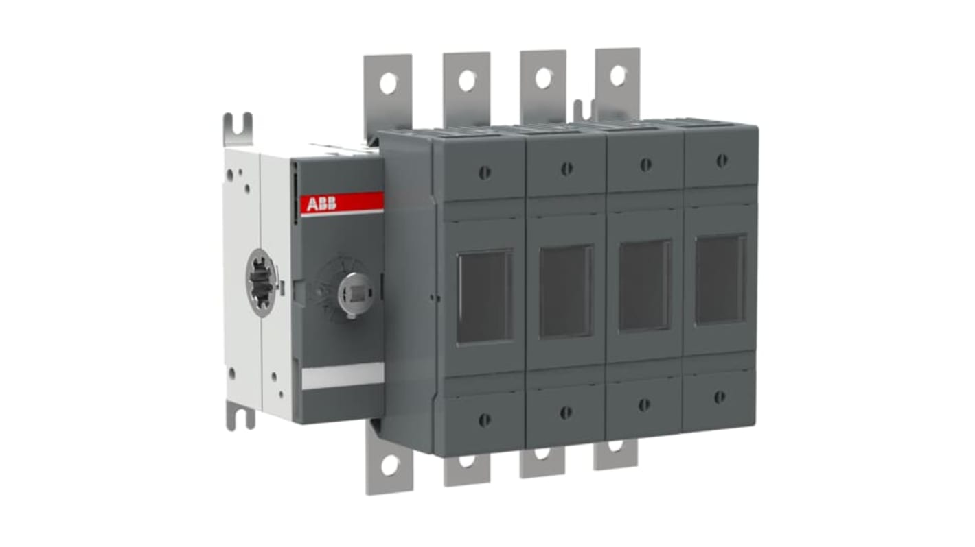 Interruptor seccionador con fusible ABB Bastidor cerrado, 125A, 4, Fusible A2-A4 125A OS 1SCA11