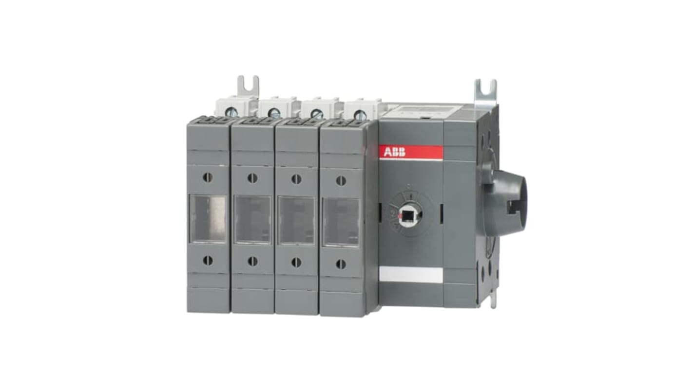 Interruptor seccionador con fusible ABB Bastidor cerrado, 32A, 4, Fusible A2-A3 32A OS 1SCA11