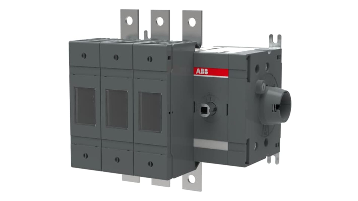 Interruptor seccionador con fusible ABB Bastidor cerrado, 125A, 3, Fusible A2-A4 125A OS 1SCA11