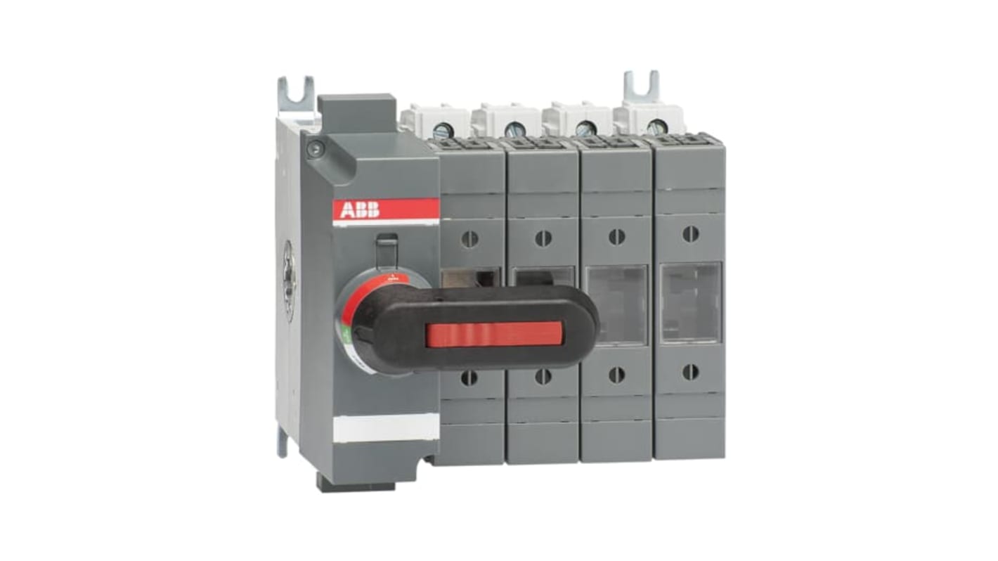 Interruptor seccionador con fusible ABB Bastidor cerrado, 63A, 4, Fusible A2-A3 63A OS 1SCA11