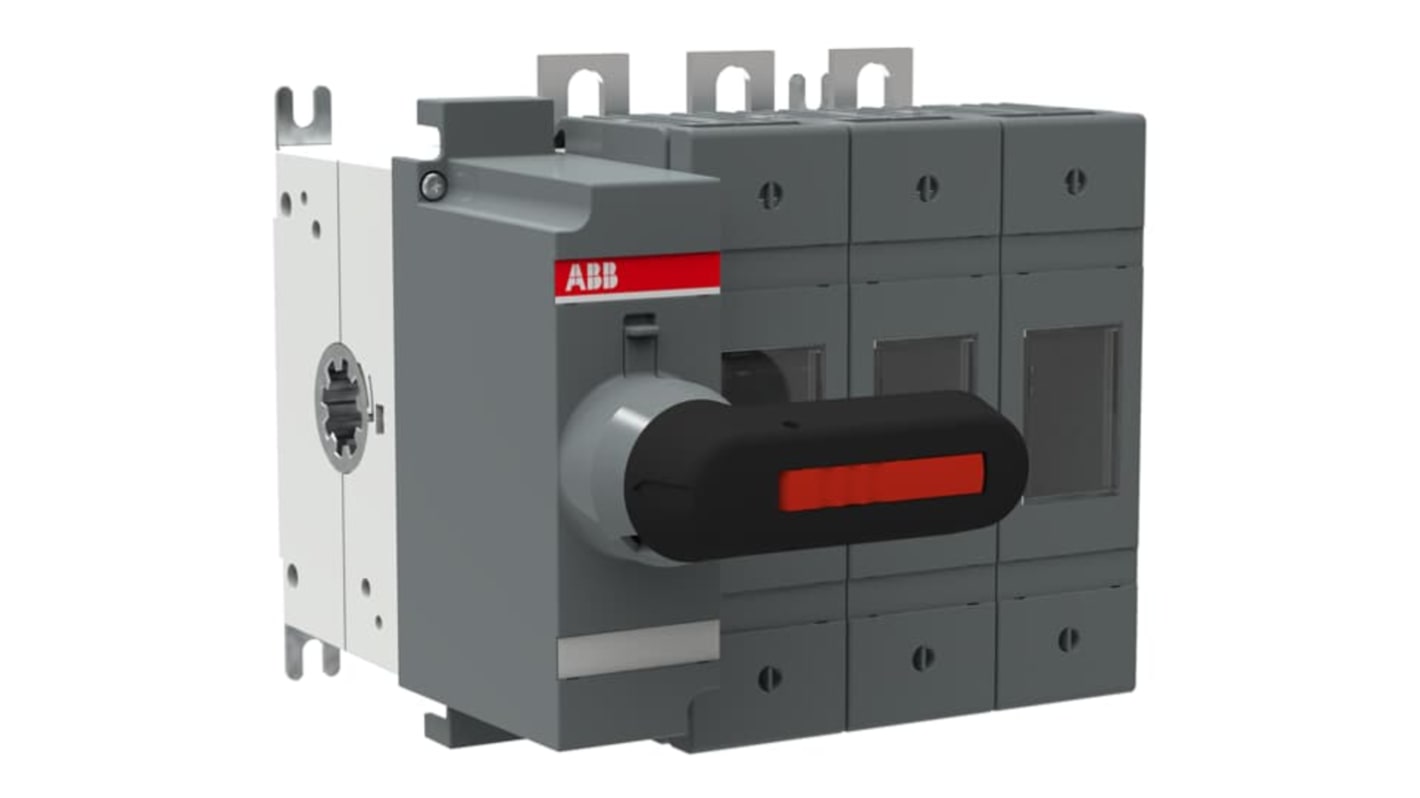 Interruptor seccionador con fusible ABB Bastidor cerrado, 100A, 3, Fusible A2-A4 100A OS 1SCA11