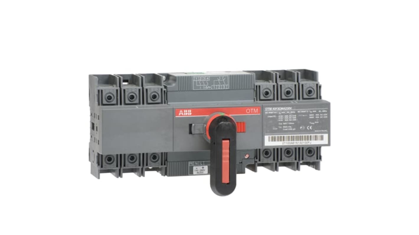 Sezionatore con interruttore ABB 1SCA120096R1001, corrente max 40A Integrato, 3 Interruttori di trasferimento