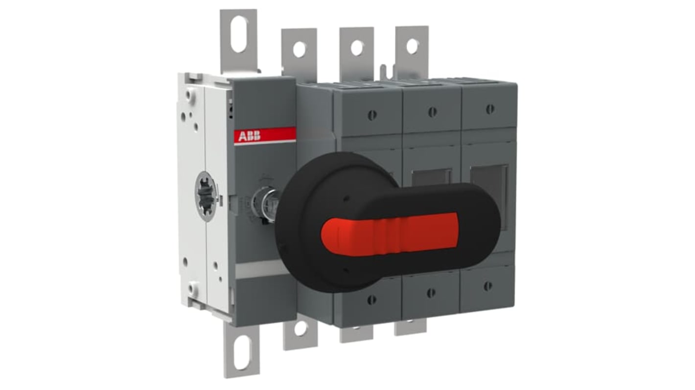 Interruptor seccionador con fusible ABB Bastidor cerrado, 125A, 4, Fusible A2-A4 125A OS 1SCA12