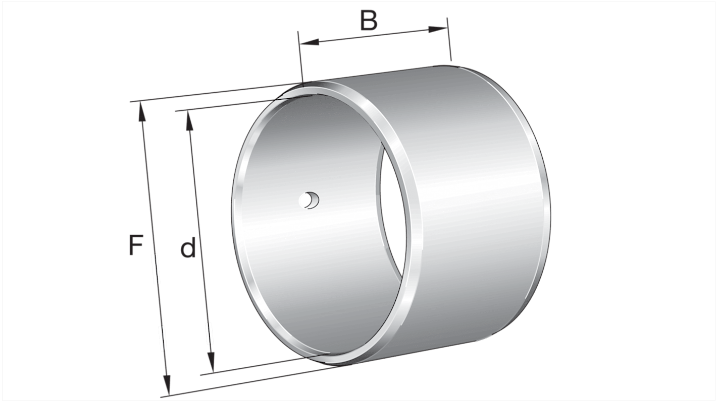 Anillo interior de rodamiento de rodillos Cilíndrico INA, Ø int. 6mm, Ø ext. 10mm, ancho 10mm