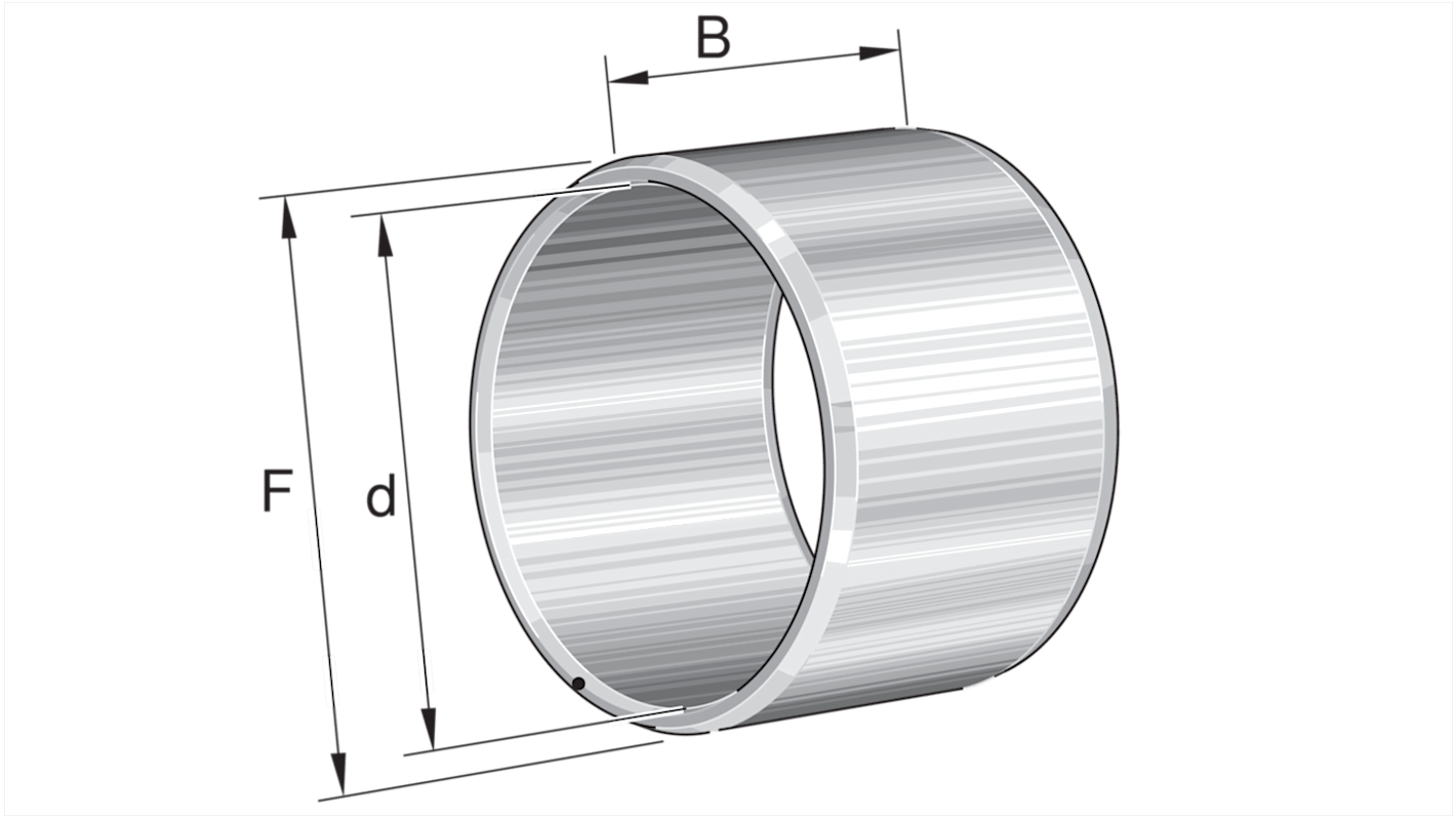 Anillo interior de rodamiento de rodillos Cilíndrico INA, Ø int. 7mm, Ø ext. 10mm, ancho 10.5mm