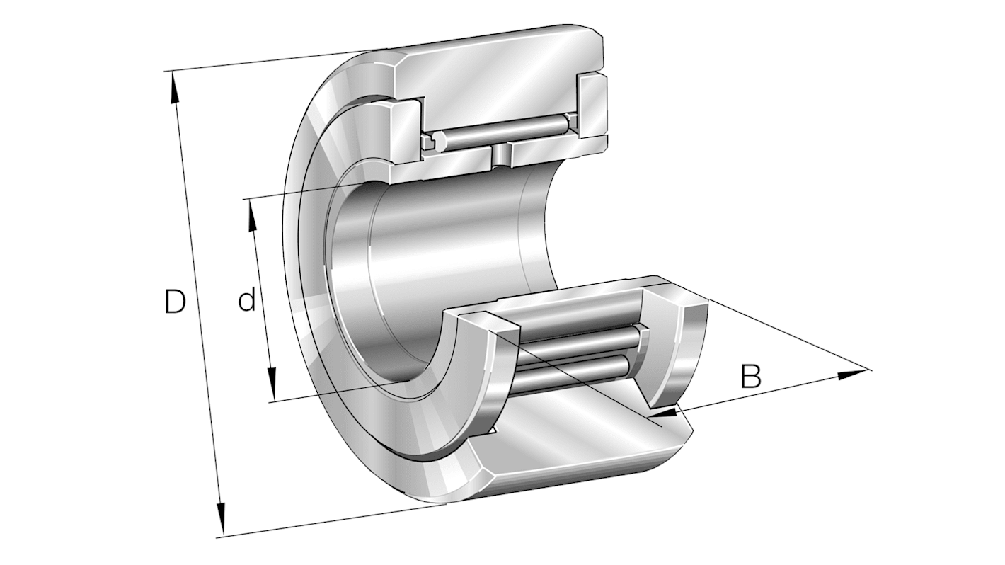 Cuscinetto a rullo INA, Ø 16mm, foro int. 5mm