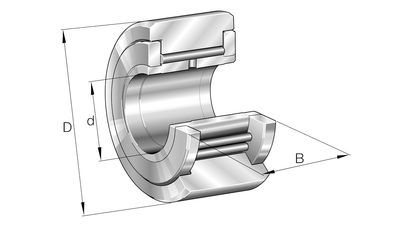 Yoke Type Track Roller Track Roller NATV15, 15mm ID, 35mm OD