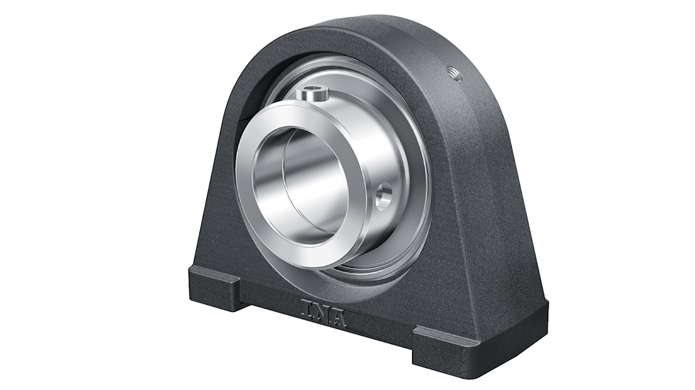 INA PSHE15-XL Stehlagergehäuse aus Gusseisen x 63mm, Innen-Ø 15mm