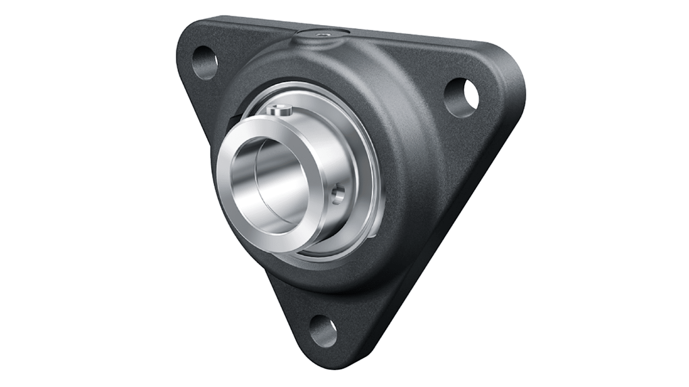 3 Hole Flange Bearing Unit, PCFTR40-XL, 40mm ID