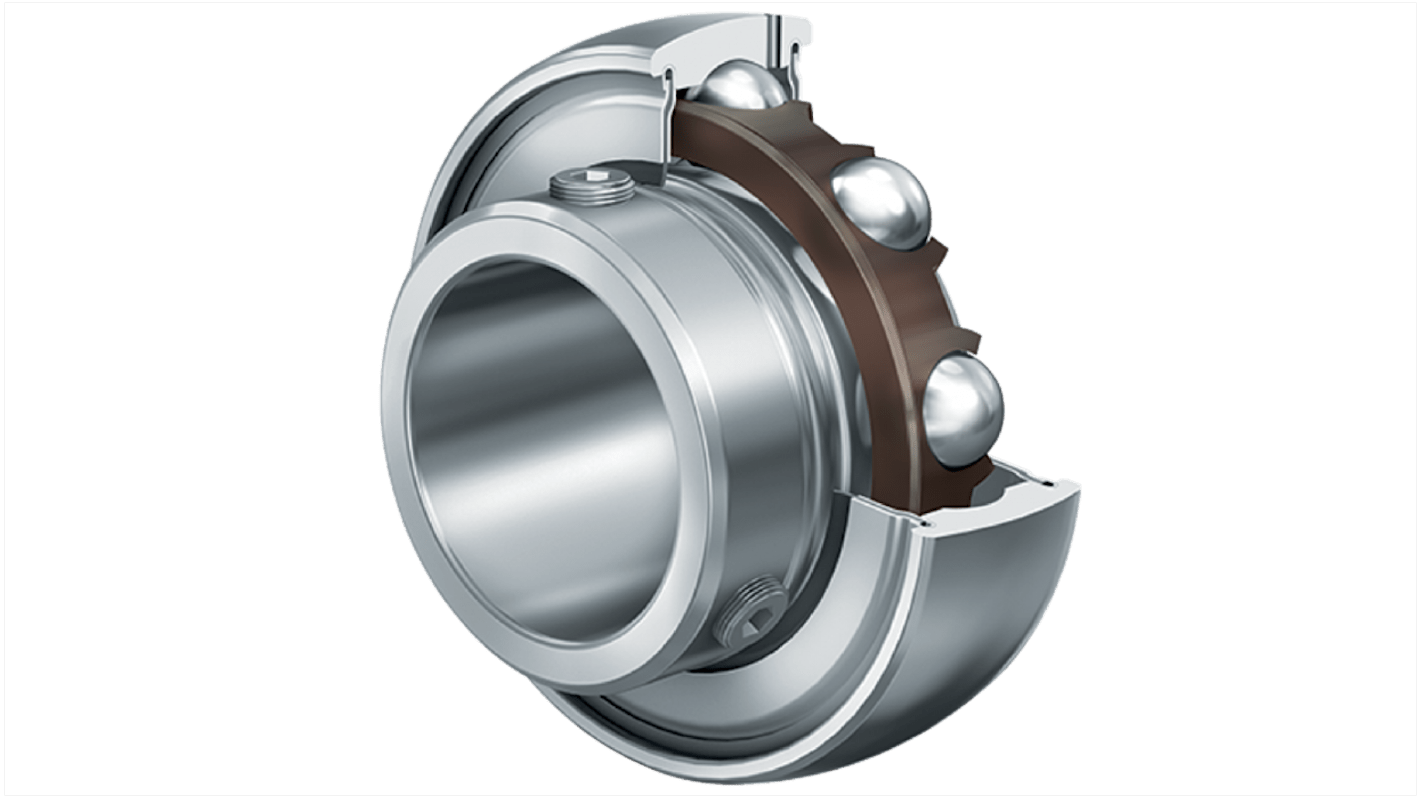 Rodamiento de inserción INA, Ø int. 30mm, Ø ext. 62mm