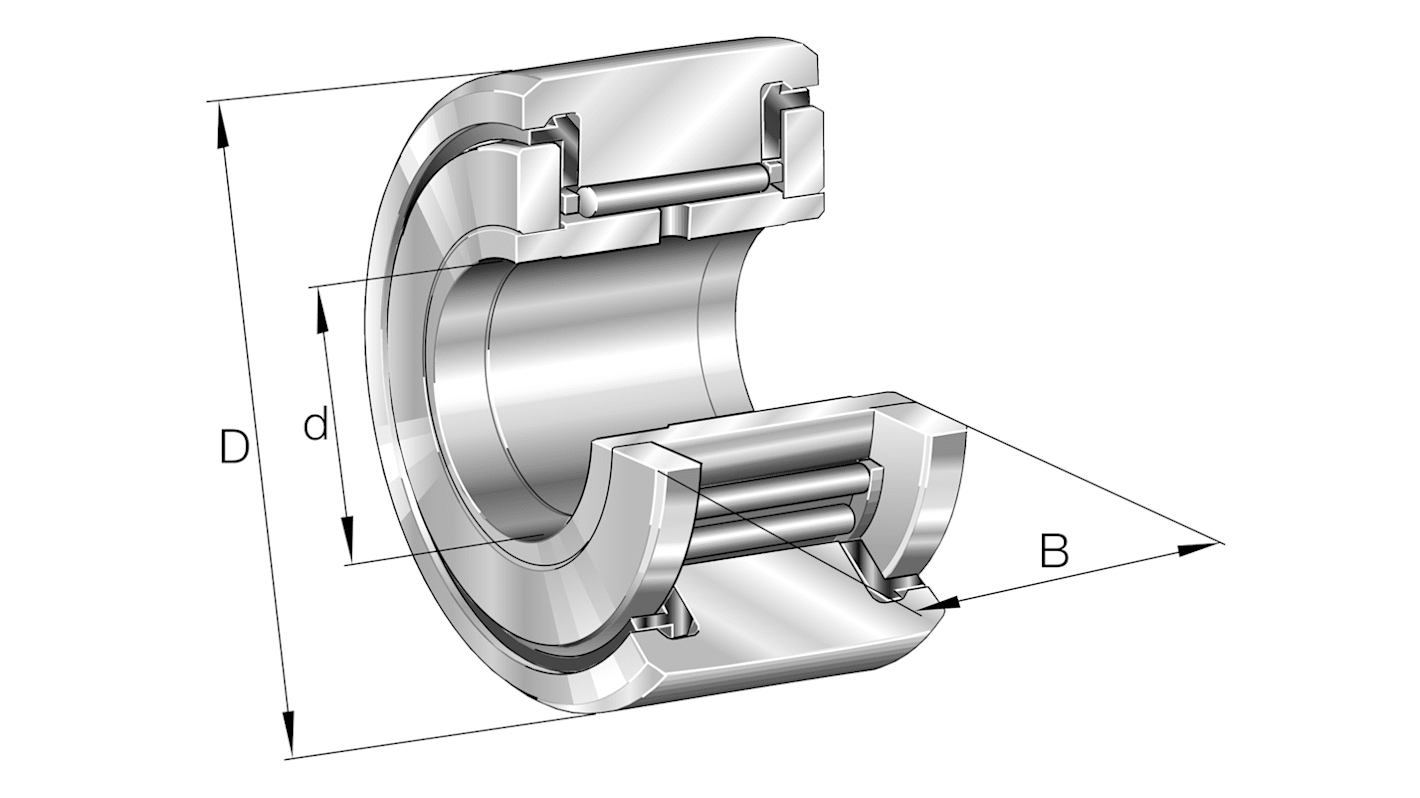 Galet INA, 24mm, Type Gallet de came de type douille