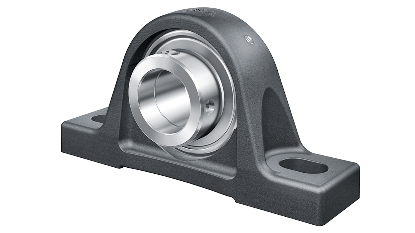 INA RASE25-XL-N Stehlagergehäuse aus Gusseisen x 130mm, Innen-Ø 25mm