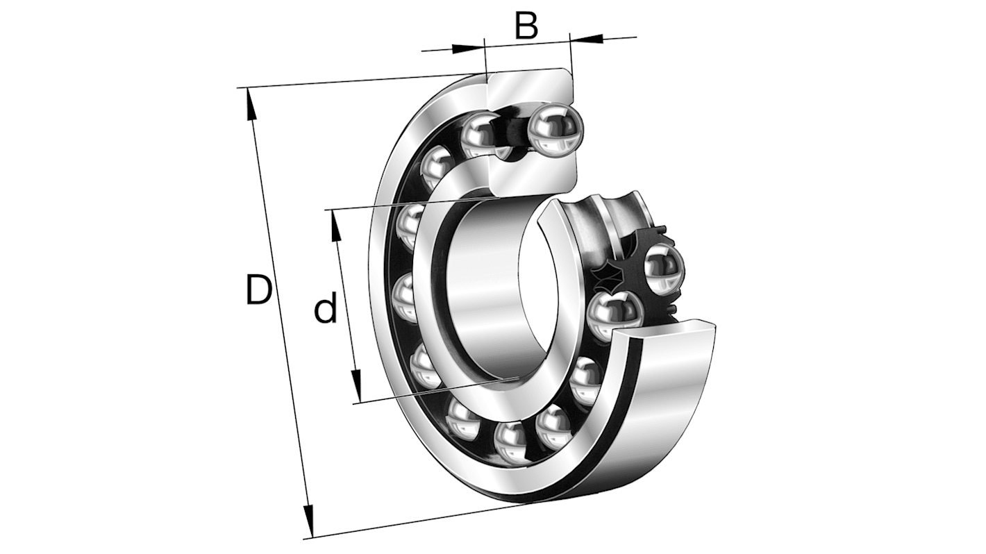 FAG ボールベアリング50mm90mm 自動調心ボールベアリング2210-TVH