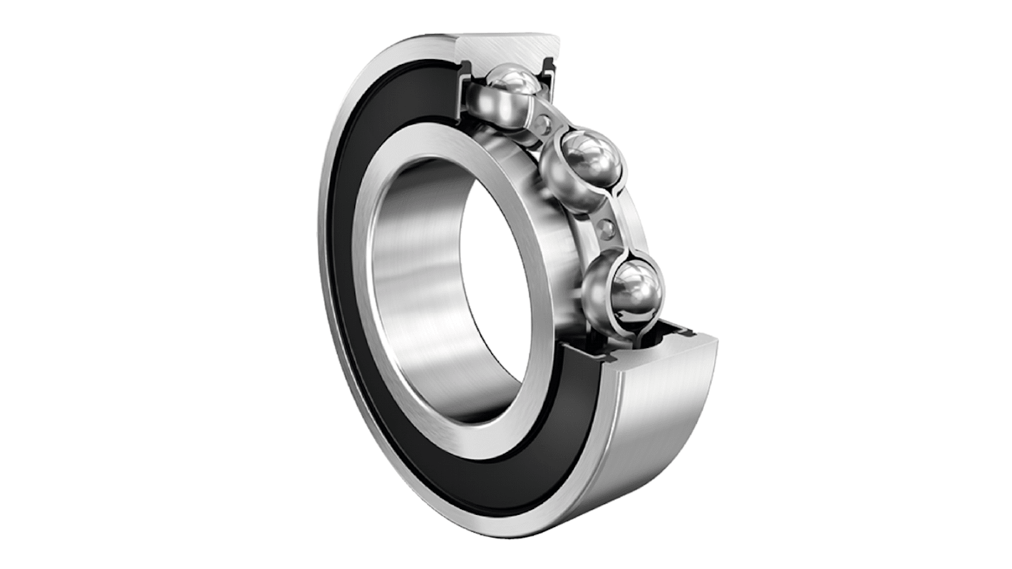 FAG 6015-2RSR Single Row Deep Groove Ball Bearing- Both Sides Sealed 75mm I.D, 115mm O.D