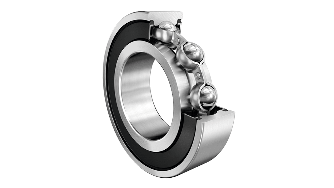 FAG 6017-2RSR Single Row Deep Groove Ball Bearing- Both Sides Sealed ...