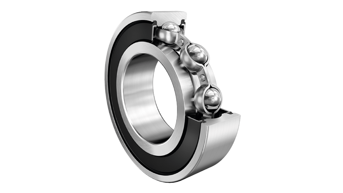 FAG 6020-2RSR Single Row Deep Groove Ball Bearing- Both Sides Sealed 100mm I.D, 150mm O.D