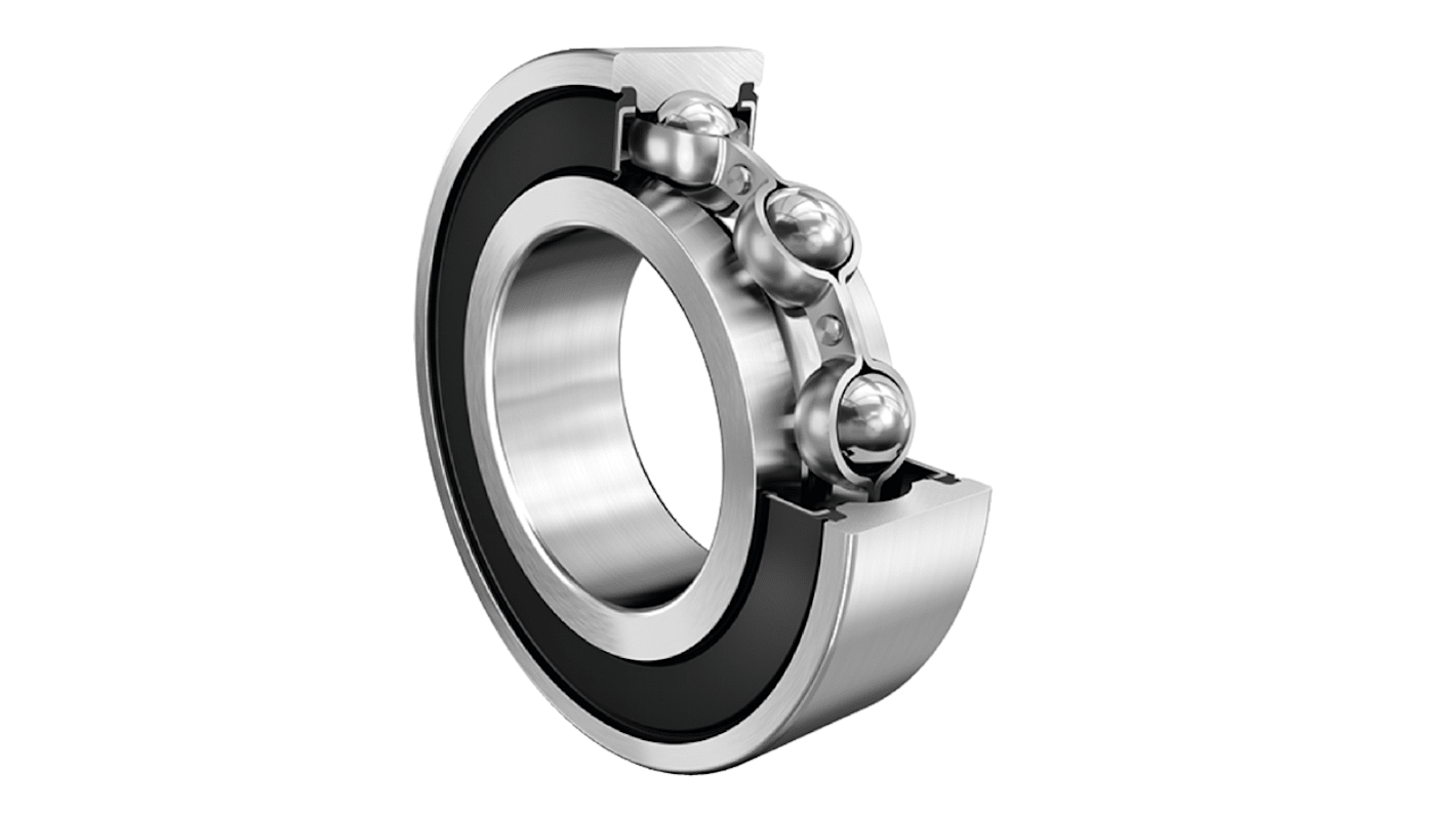 FAG 6207-2RSR Single Row Deep Groove Ball Bearing- Both Sides Sealed ...