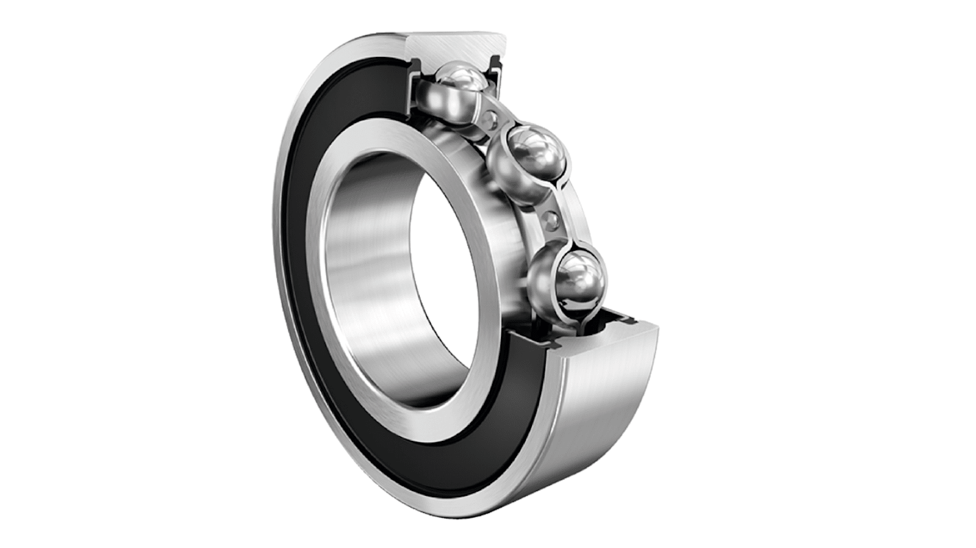 FAG 6214-2RSR-C3 Single Row Deep Groove Ball Bearing- Both Sides Sealed 70mm I.D, 125mm O.D