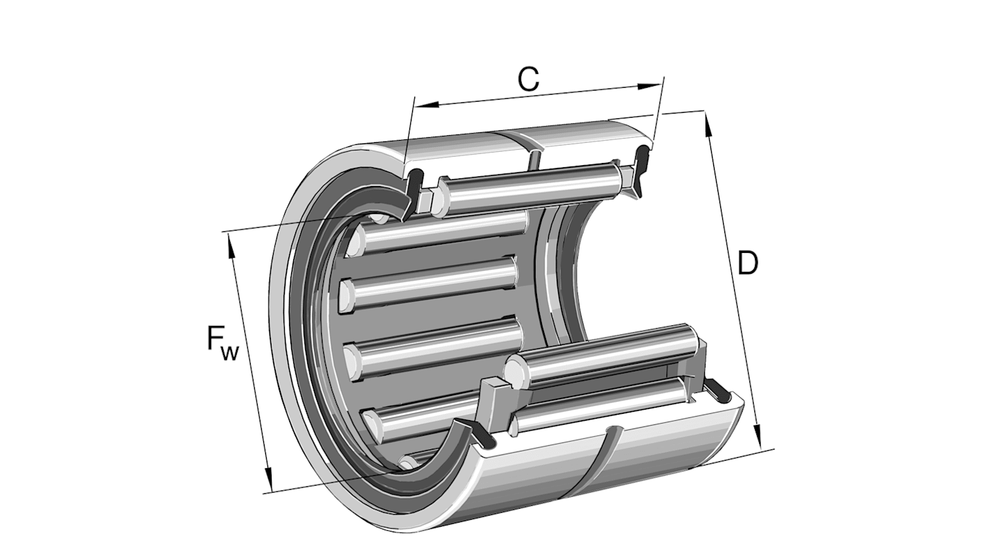 INA RNA4910-2RSR-XL 58mm I.D Needle Roller Bearing, 72mm O.D