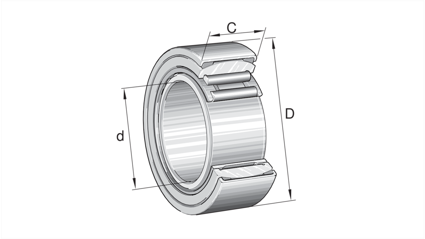 INA PNA30/52-XL 30mm I.D Needle Roller Bearing, 52mm O.D