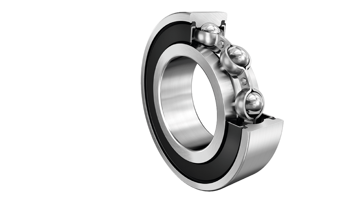 FAG S6010-2RSR-HLC Single Row Deep Groove Ball Bearing- Both Sides Sealed 50mm I.D, 80mm O.D