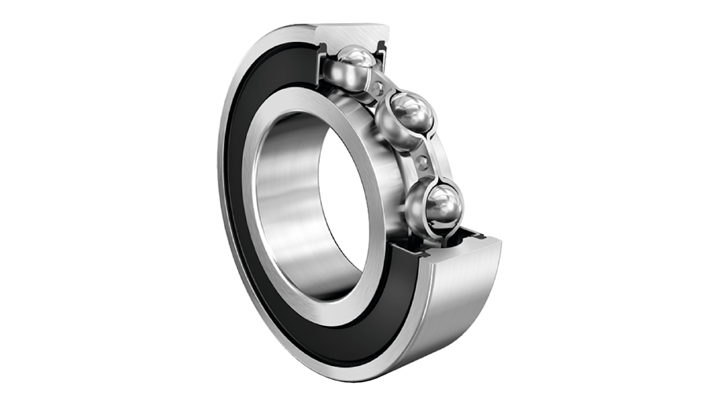 FAG 62202-A-2RSR Single Row Deep Groove Ball Bearing- Both Sides Sealed 15mm I.D, 35mm O.D