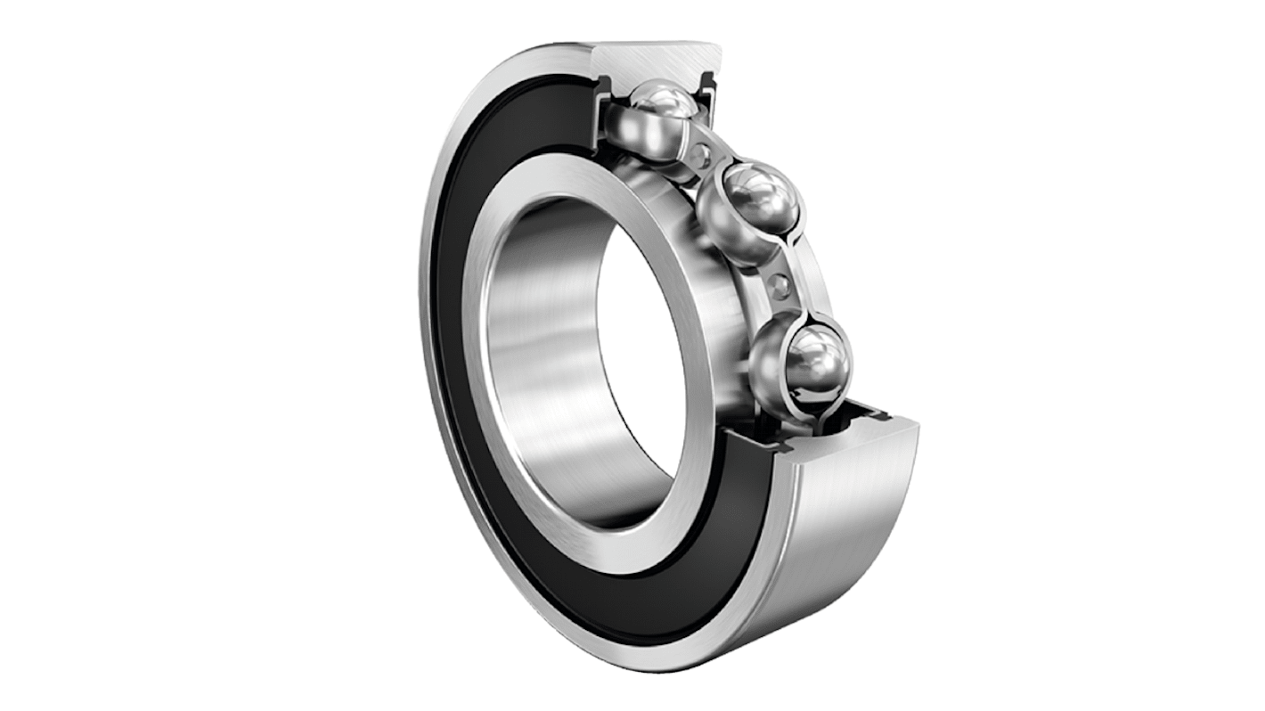 FAG 62203-A-2RSR Single Row Deep Groove Ball Bearing- Both Sides Sealed 17mm I.D, 40mm O.D