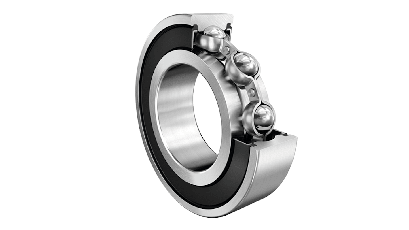 FAG 62205-A-2RSR Single Row Deep Groove Ball Bearing- Both Sides Sealed ...